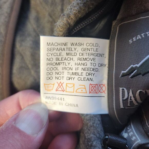 Pacific Trail Reversible Army Green Jacket Women M Polyester Coat Button - Picture 8 of 10